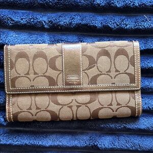 Coach Brown Signature Wallet